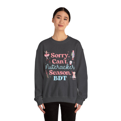 Adult "Sorry. Can't" Crewneck