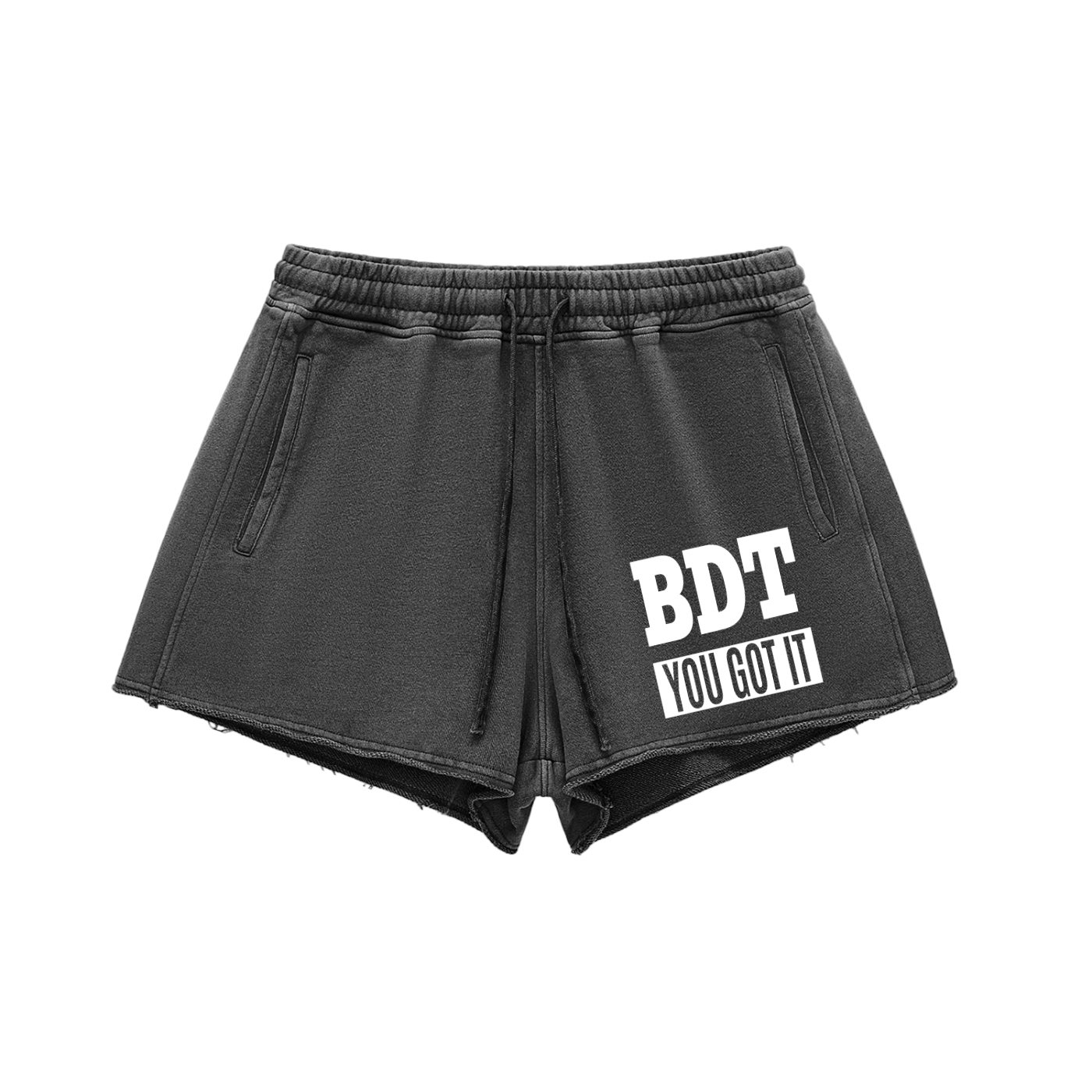 Adult "You Got It" Raw Hem Shorts