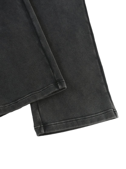 Adult Snow Wash Wide Leg Sweatpants