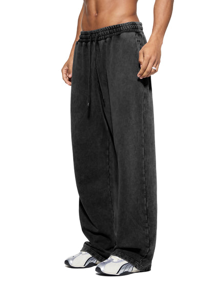Adult Snow Wash Wide Leg Sweatpants